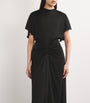 Victoria Beckham Gathered-Waist Maxi Dress