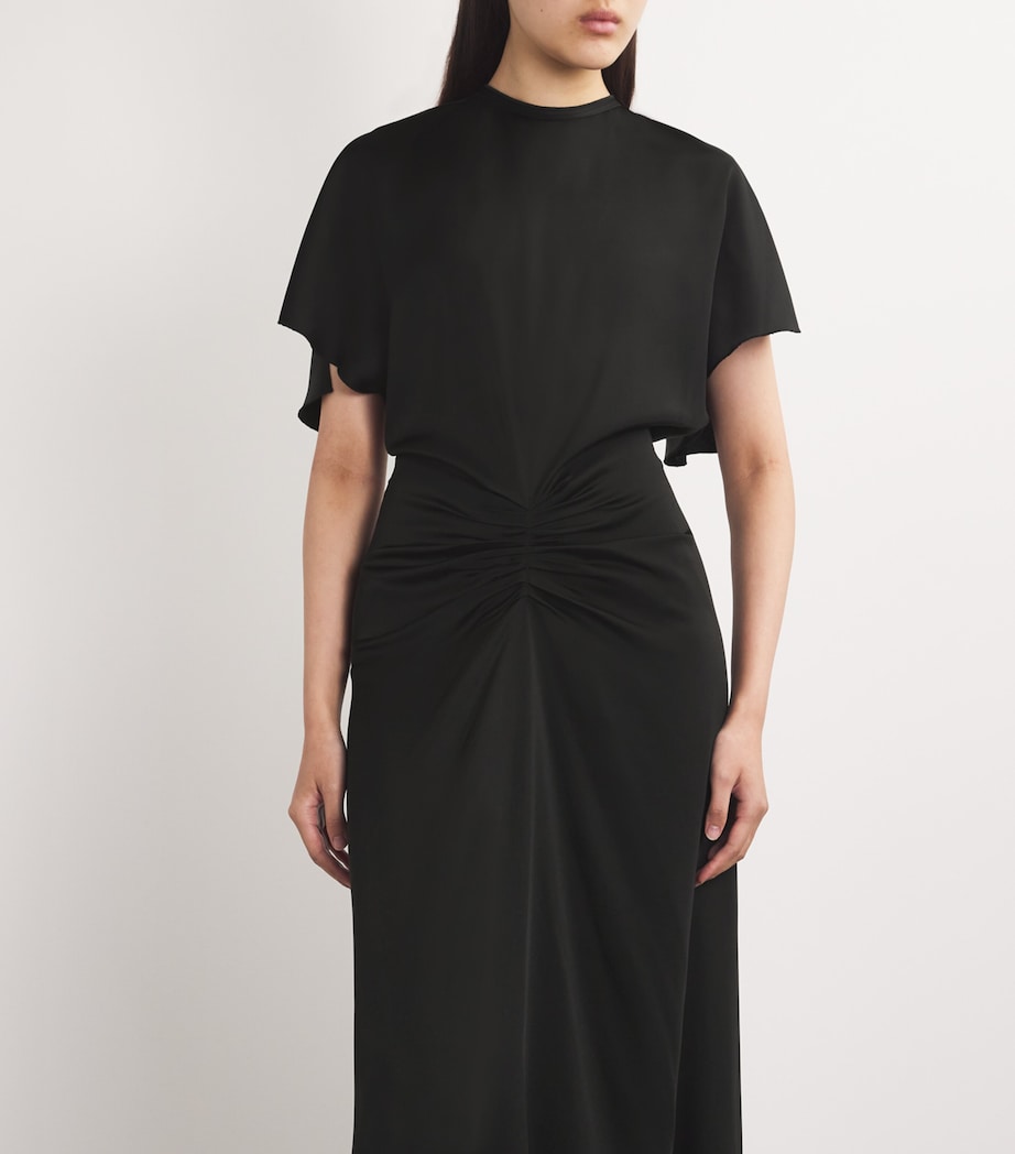 Victoria Beckham Gathered-Waist Maxi Dress