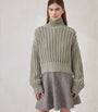 Green Cashmere Rollneck Sweater