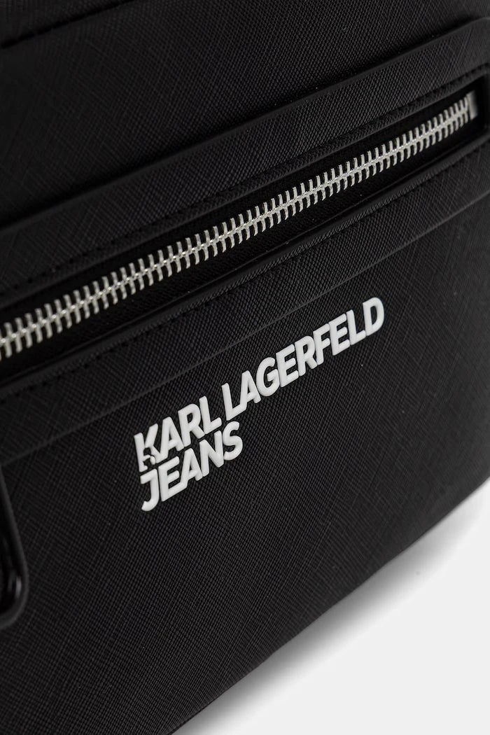 Karl Lagerfeld Jeans erkek suni deri omuz çantası
