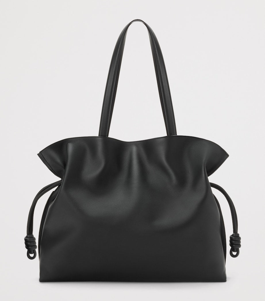 LOEWE Black x Albers Leather Flamenco Purse