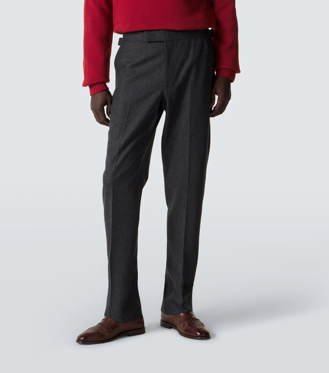Thom Sweeney - Wool flannel slim pants