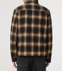AllSaints Brown Organic Cotton Check Mathers Jacket