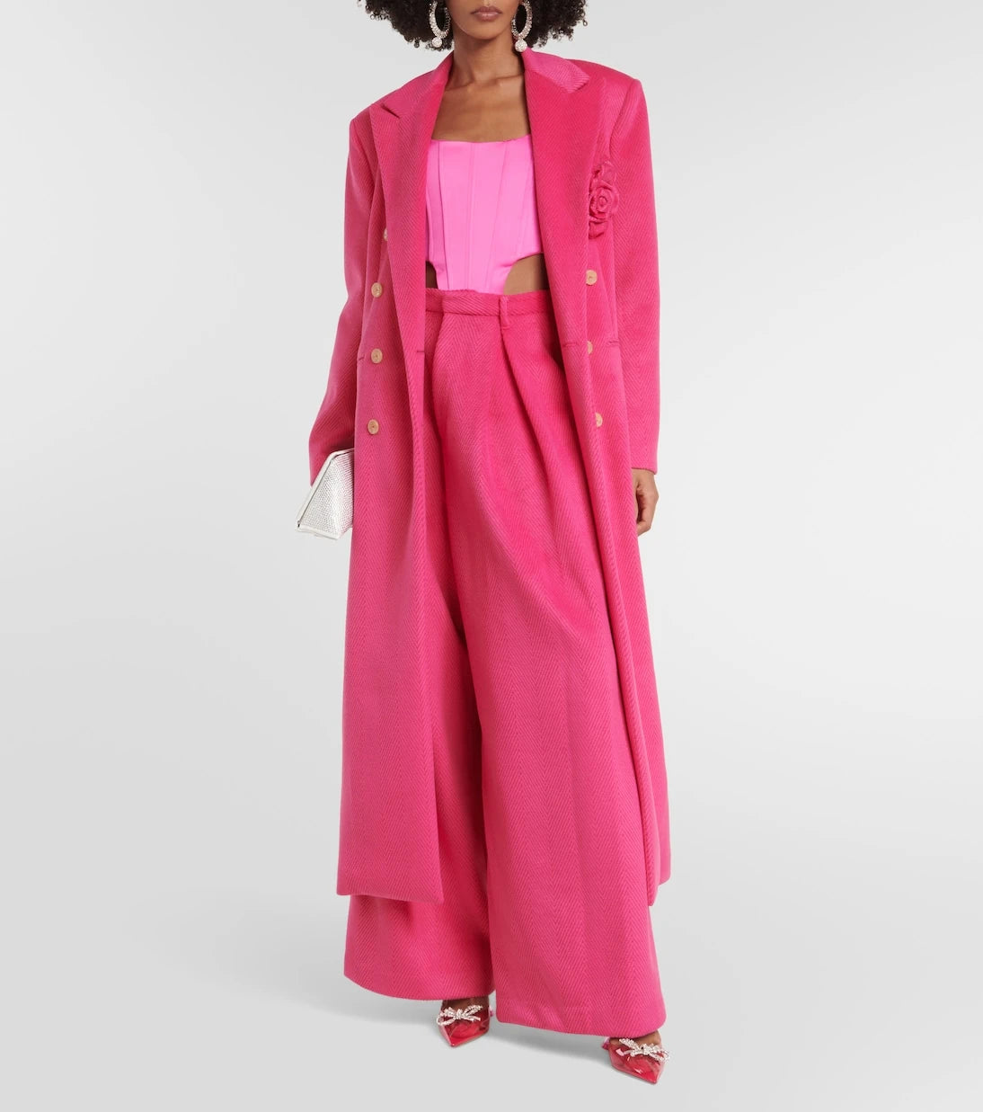 Giuseppe di Morabito - High-rise wide-leg crêpe pants