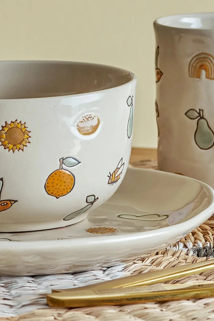Bloomingville Agnes Çocuk Kahvaltı Seti (3 Parça)