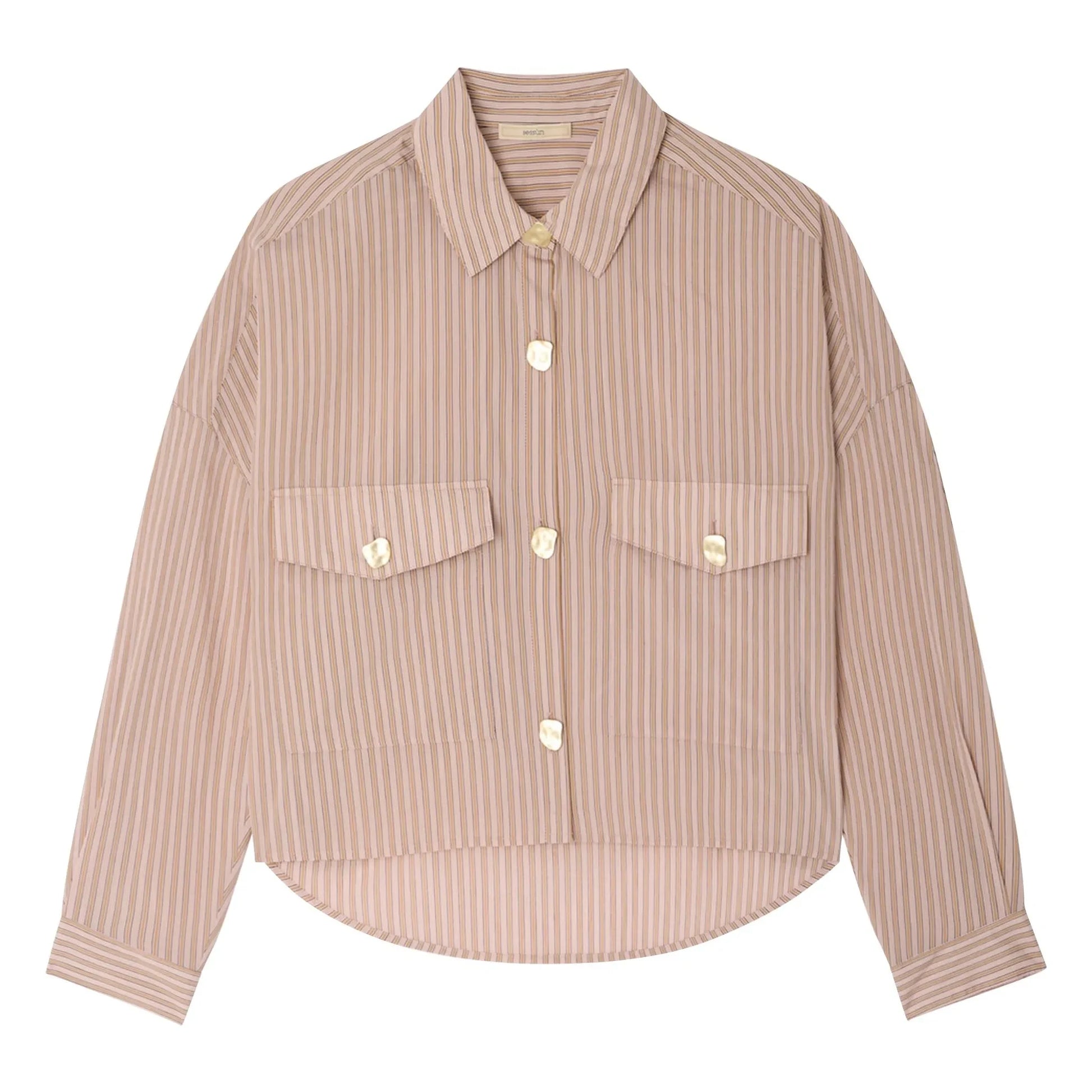 Sessùn - Balanca Striped Shirt | Rosewood