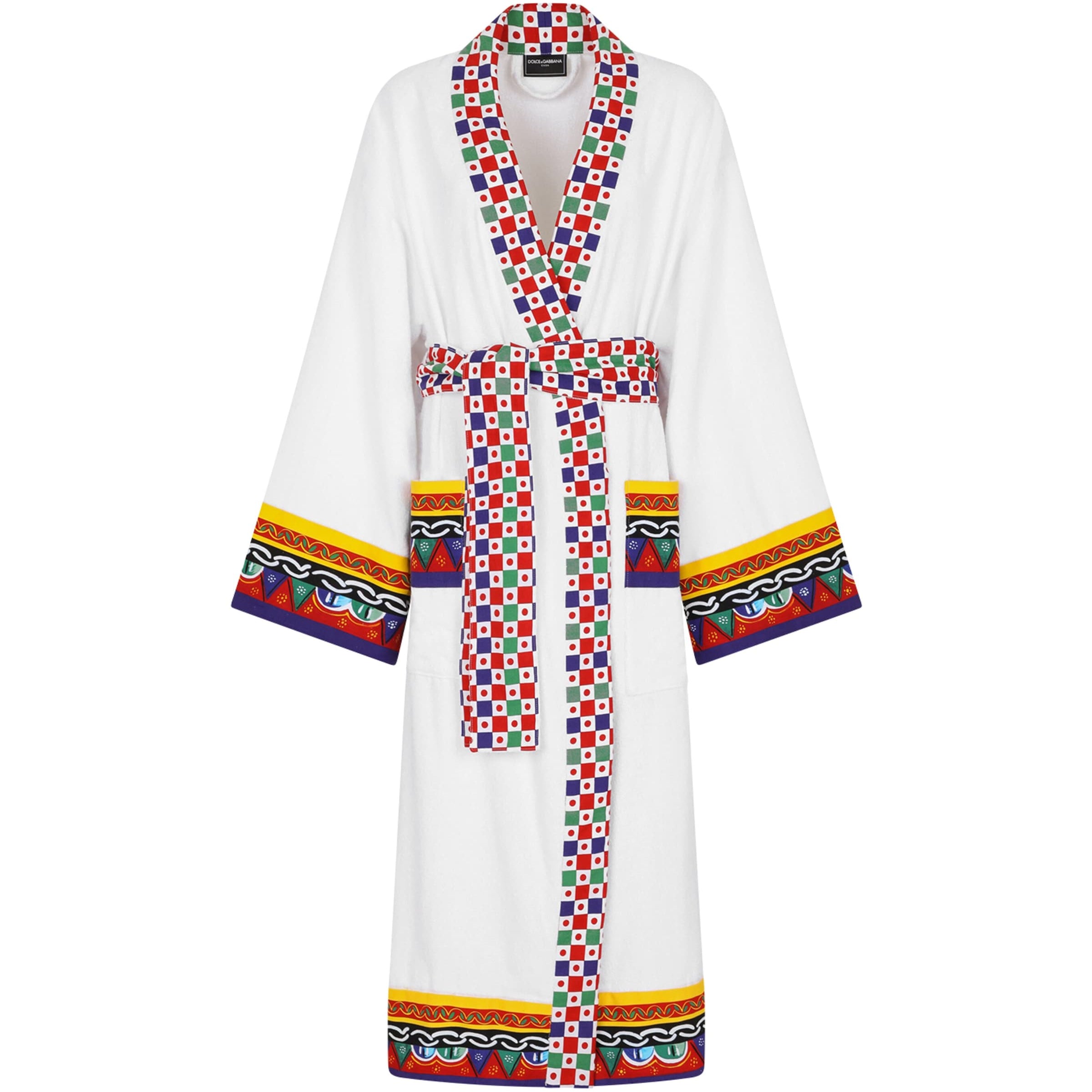 Dolce & Gabbana Casa Cotton-Terry Carretto Bathrobe