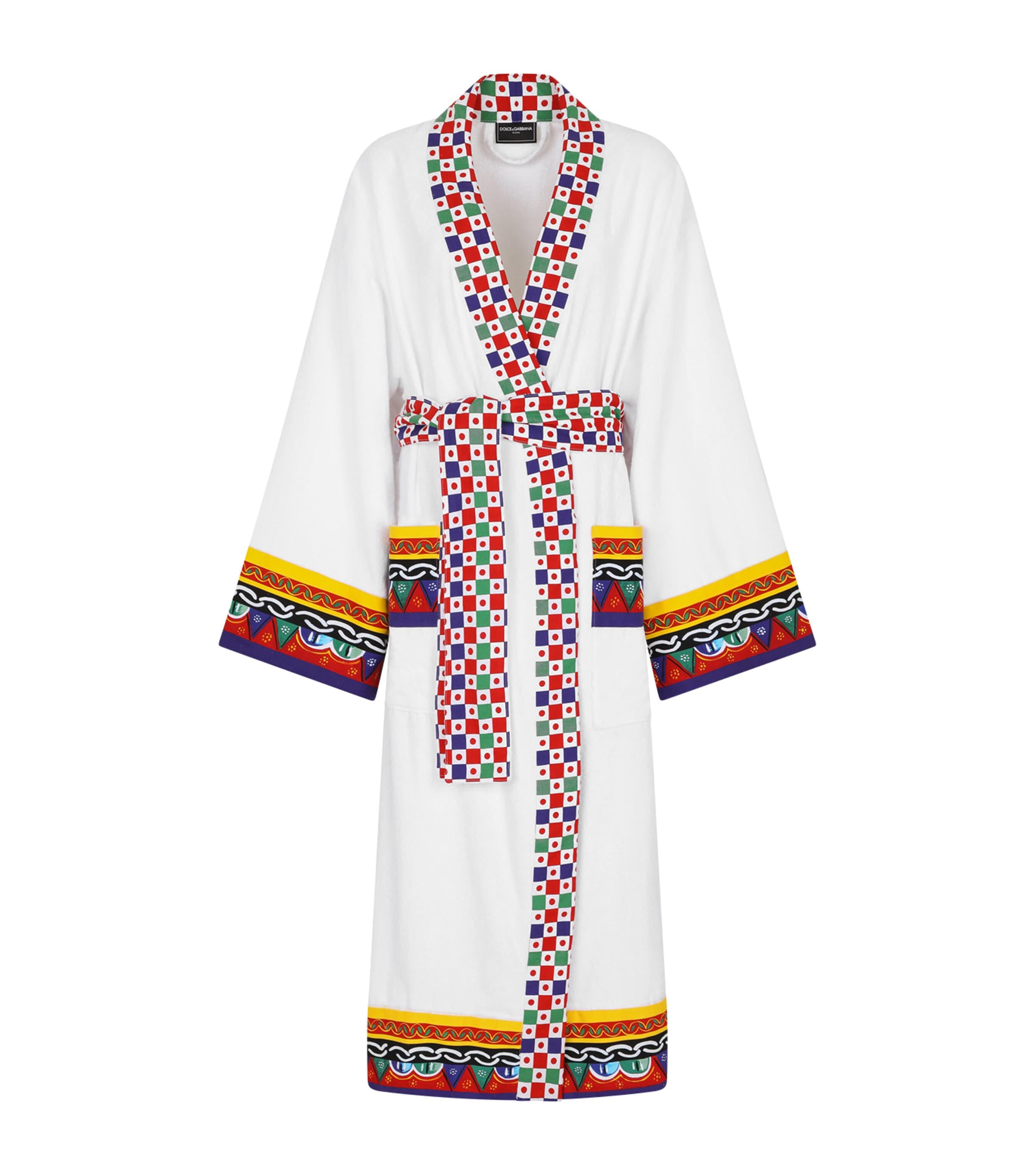 Dolce & Gabbana Casa Cotton-Terry Carretto Bathrobe