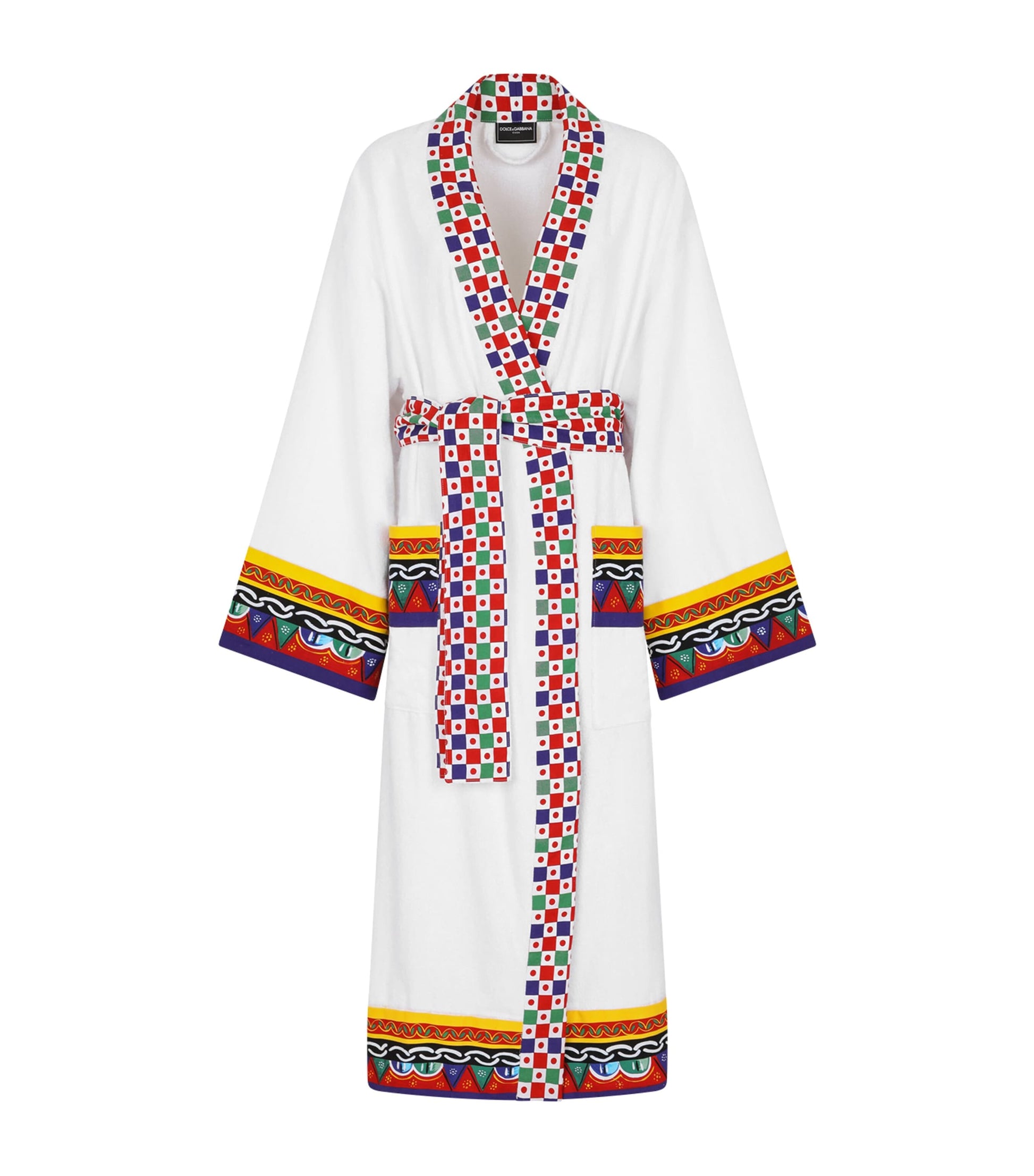 Dolce & Gabbana Casa Cotton-Terry Carretto Bathrobe
