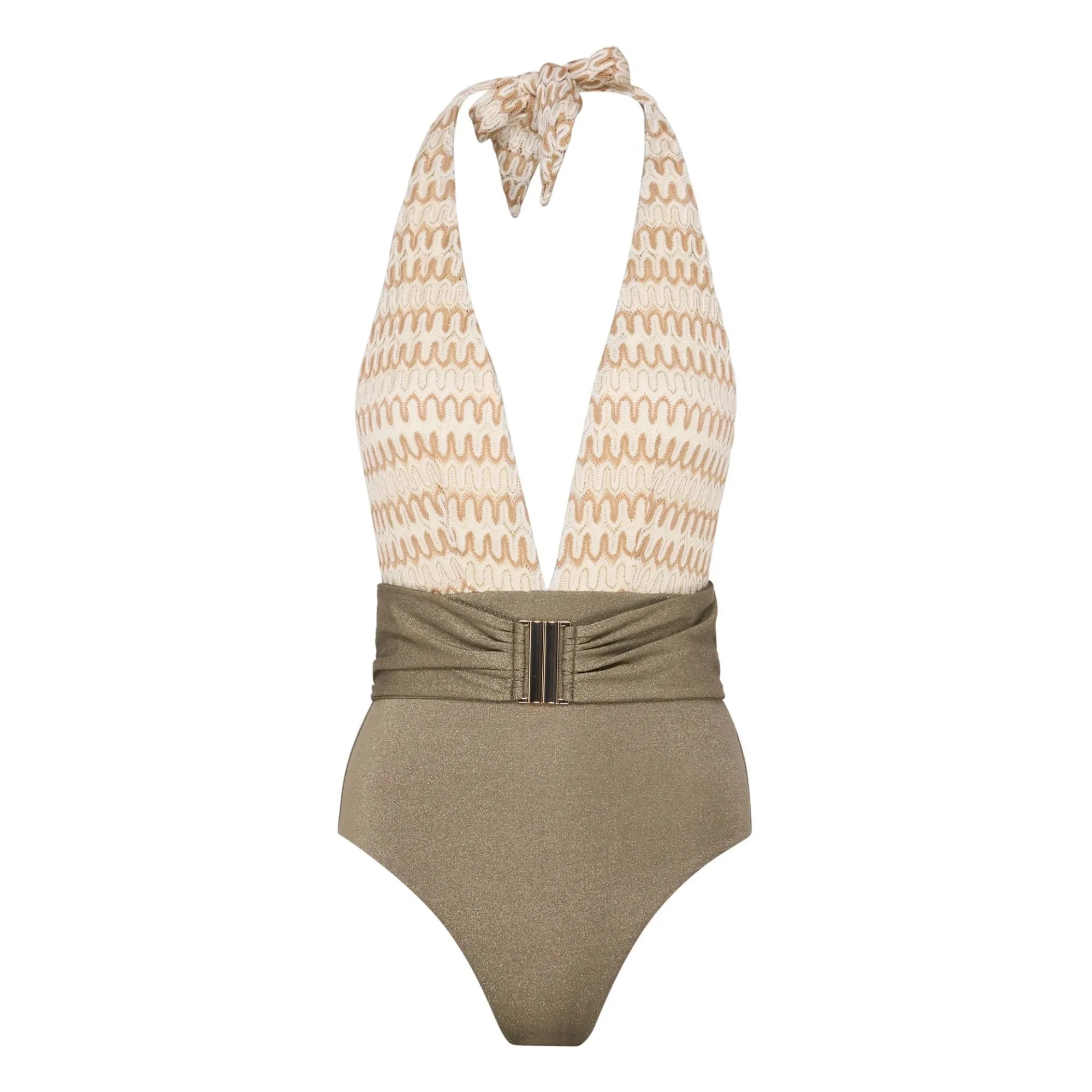 Lison Paris - Sunset Crochet 1-Piece Swimsuit | White