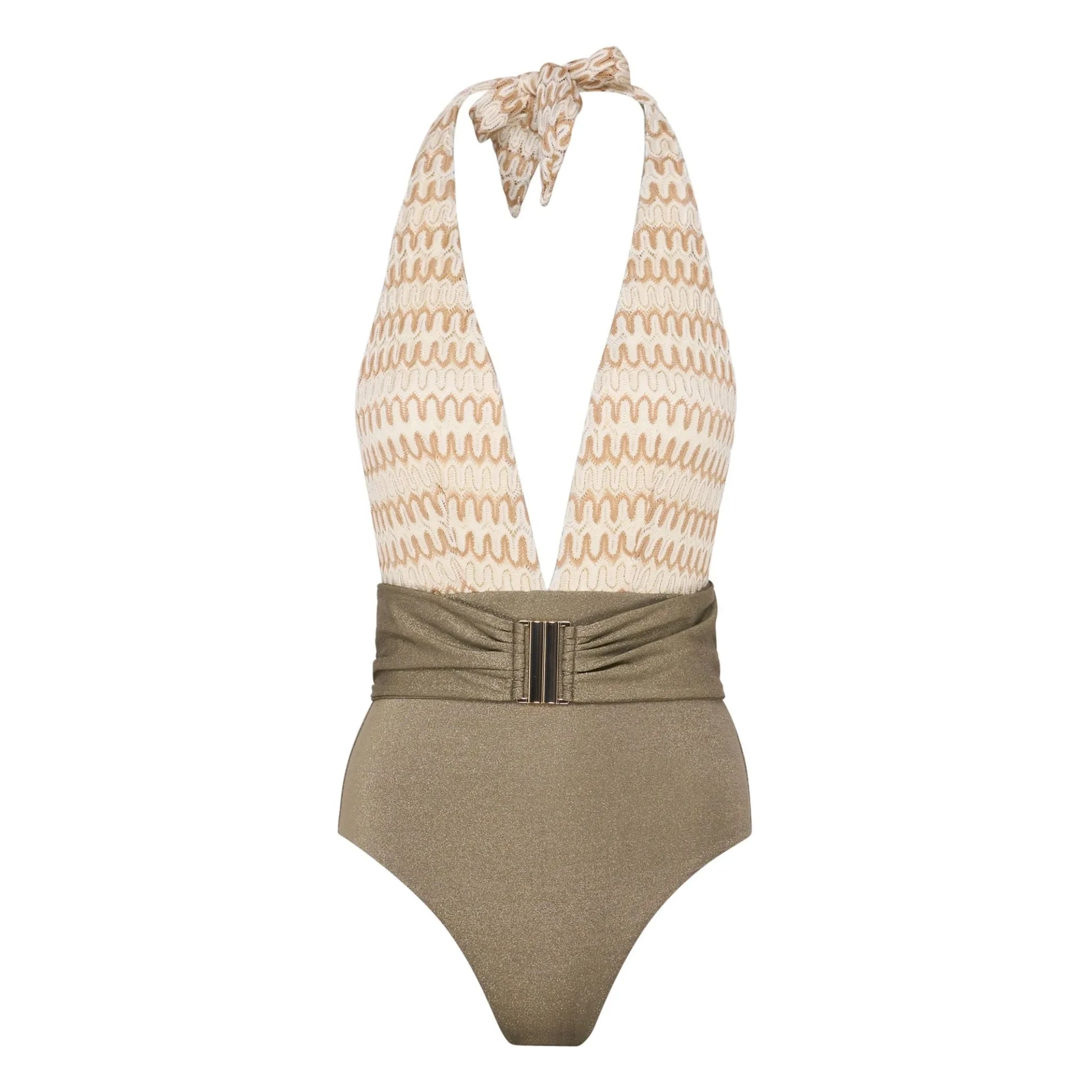 Lison Paris - Sunset Crochet 1-Piece Swimsuit | White