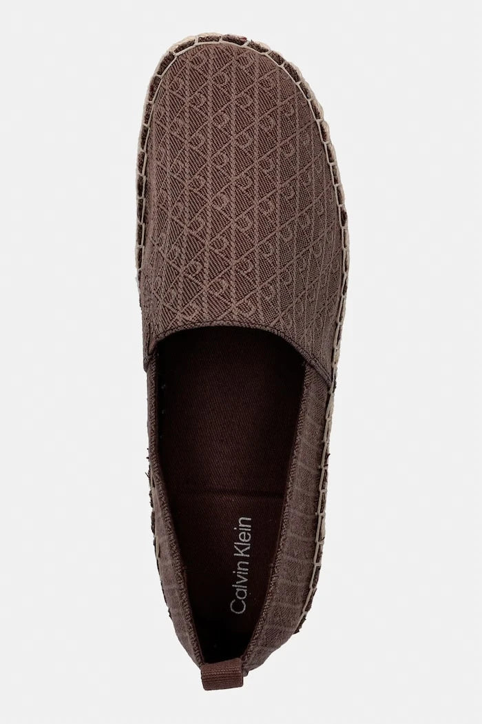 Calvin Klein еспадрили дамски OBLIQUE ESPADRILLE AOP