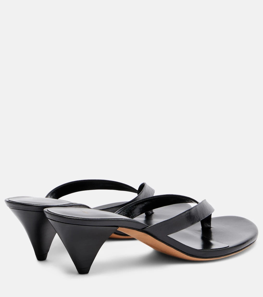 JUDE - Rooty leather thong sandals