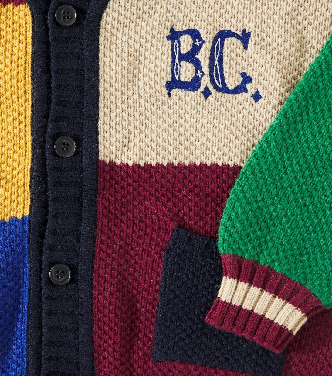 Bobo Choses - B.C colorblocked cardigan