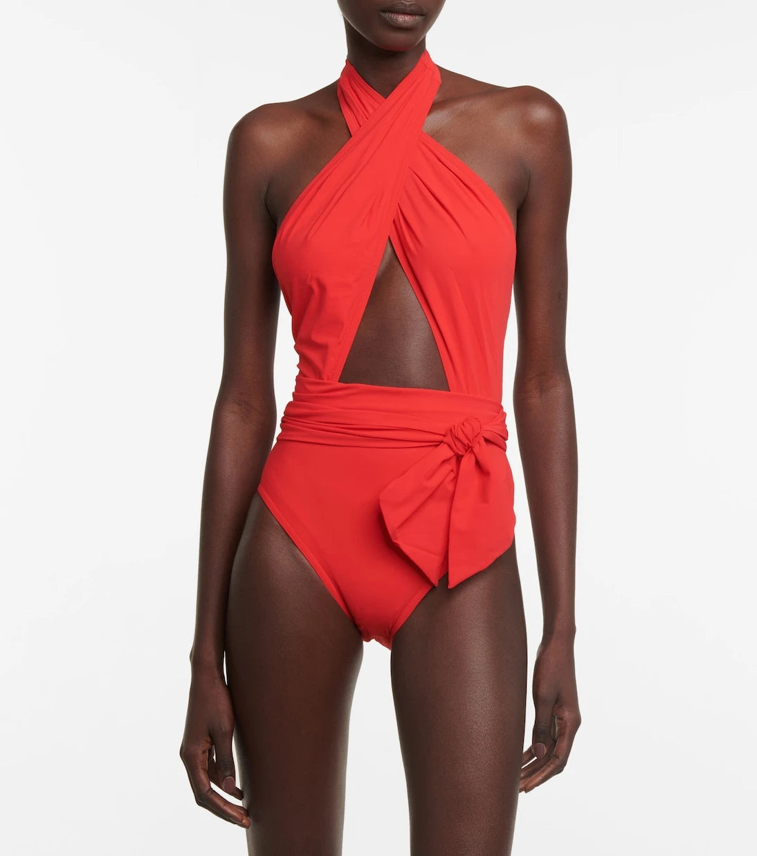 Karla Colletto - Cutout halterneck swimsuit