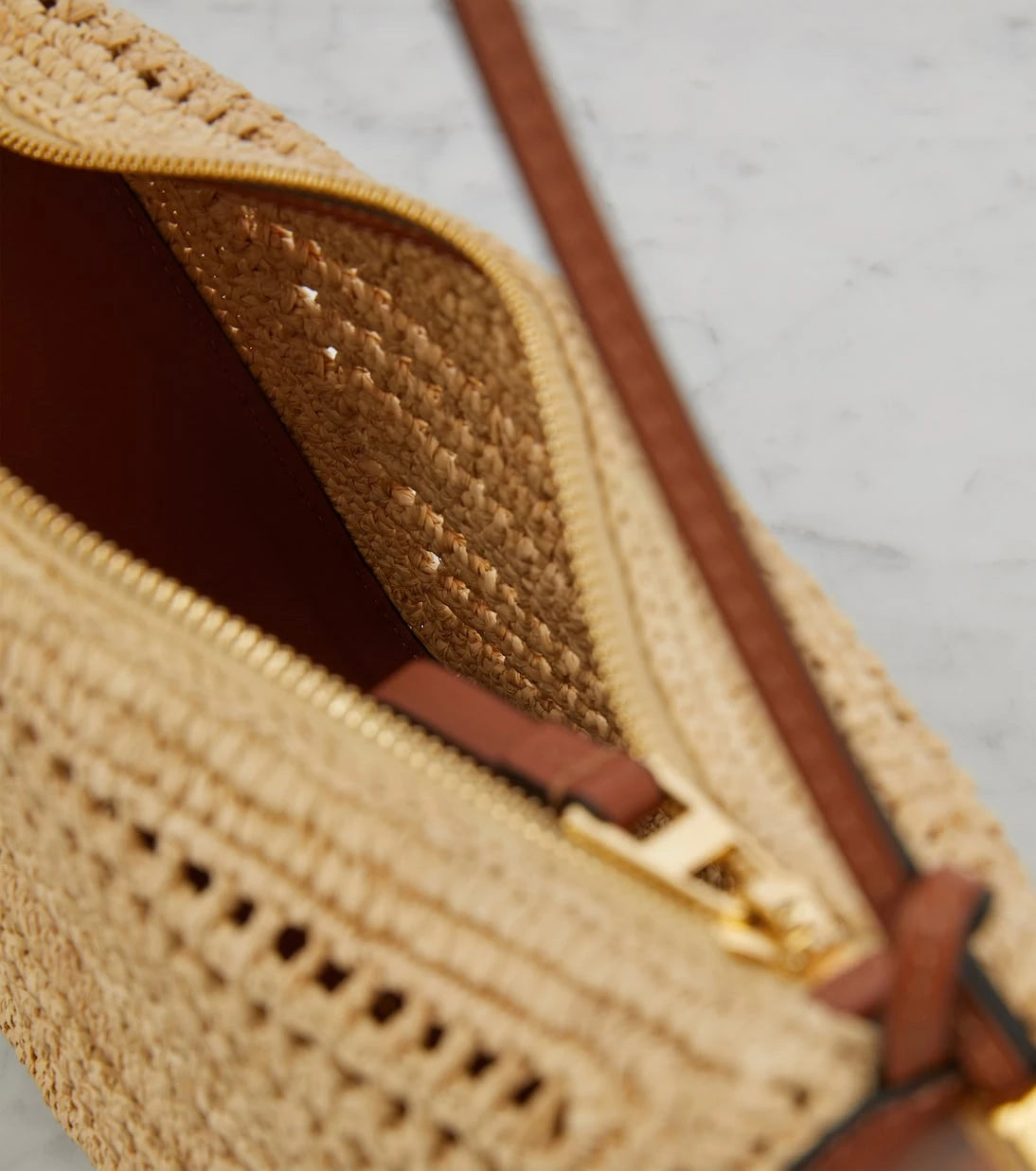 Loewe - Hammock Mini raffia shoulder bag