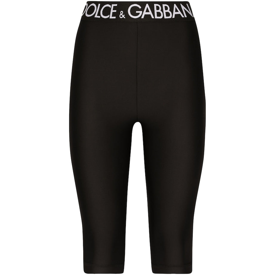 Multi Logo Waistband Short Leggings