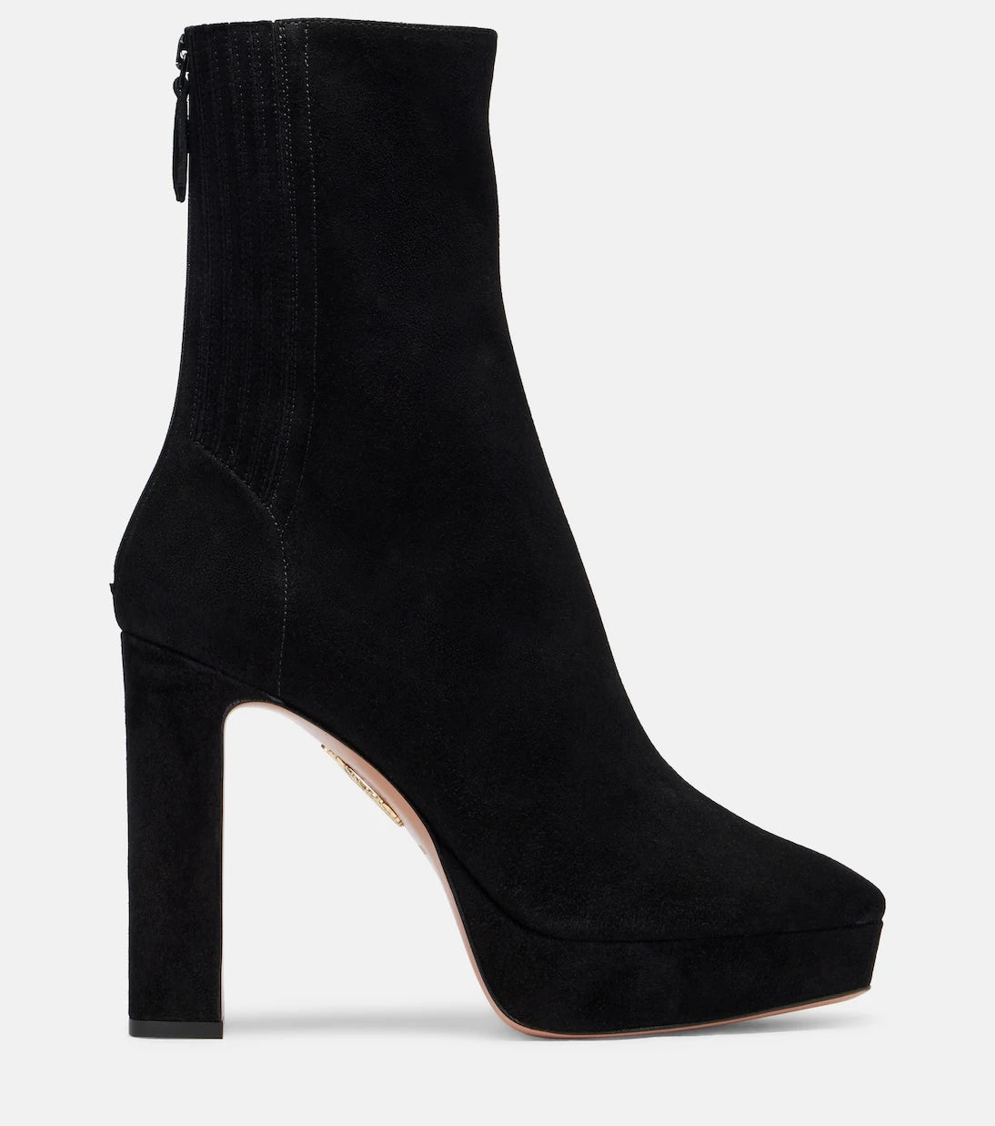Aquazzura - Martine 110 suede platform ankle boots