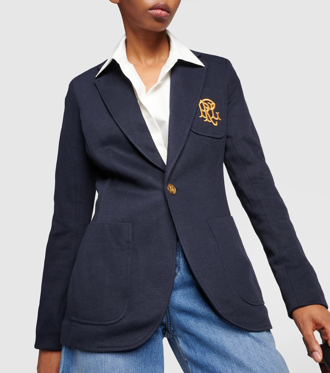 Polo Ralph Lauren - بليزر من مزيج القطن مطرّز