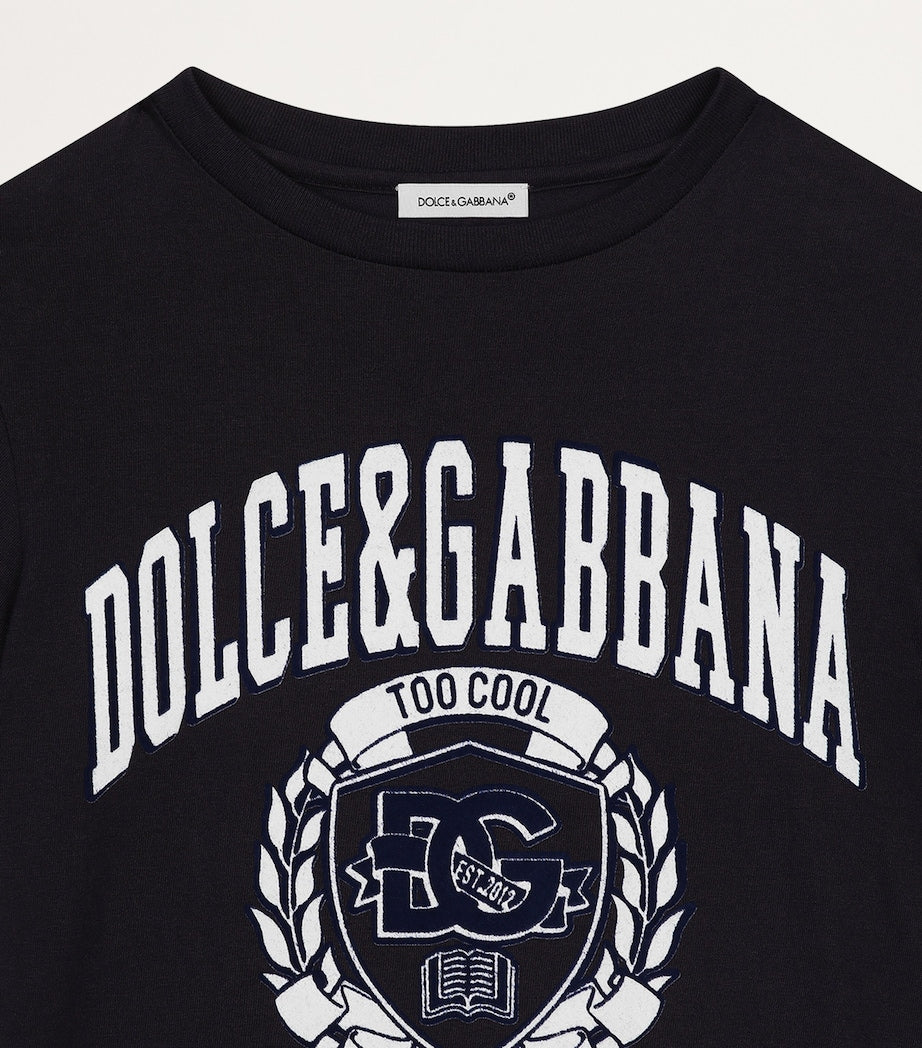 Dolce & Gabbana Kids Cotton Logo T-Shirt (8-12 Years)