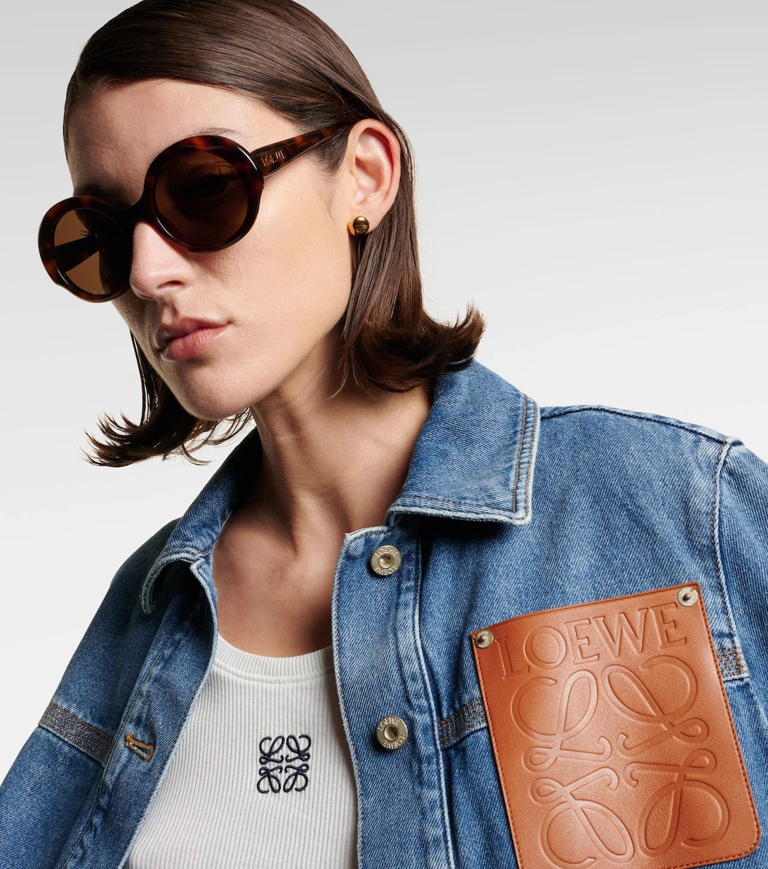Loewe - Round Slim oversized sunglasses