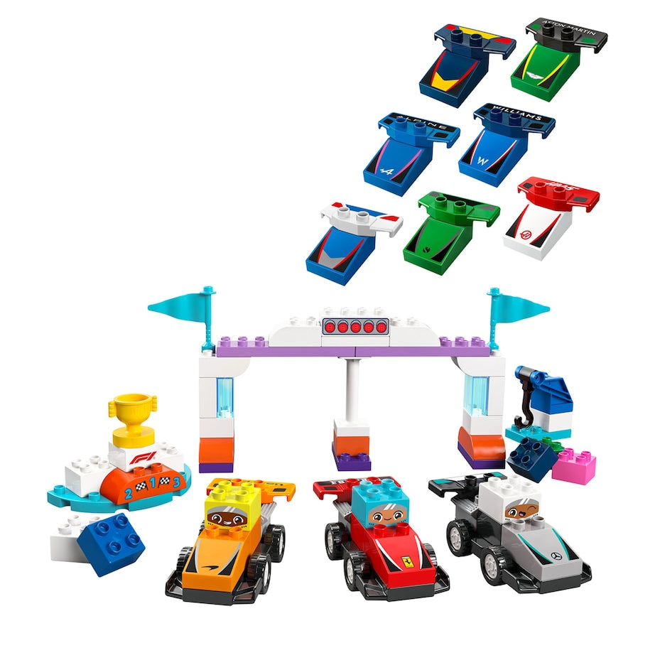 DUPLO F1 Team Race Cars & Drivers 10445