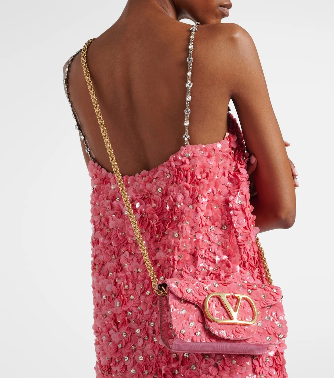 Valentino Garavani - Locò Small sequined shoulder bag