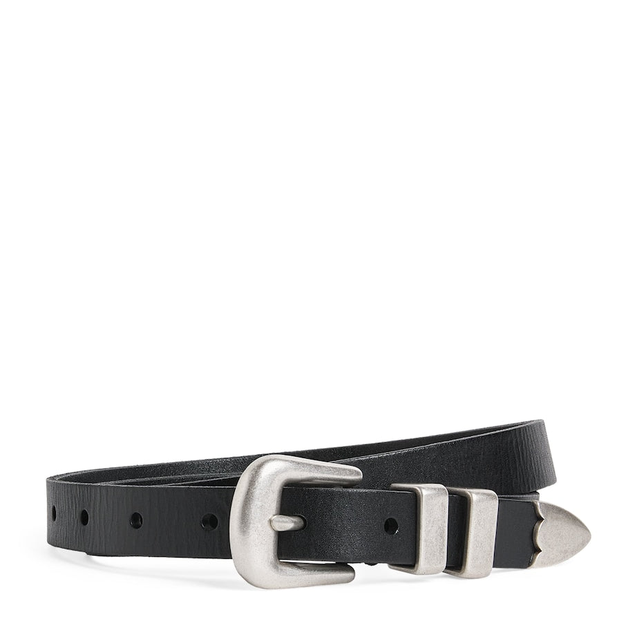 Polo Ralph Lauren Black Leather Western Belt