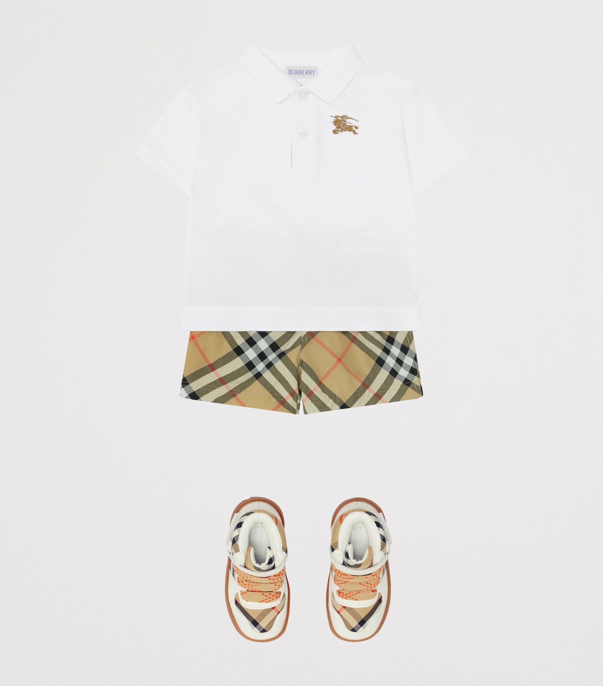 Burberry Kids Cotton EKD Polo Shirt (6-24 Months)