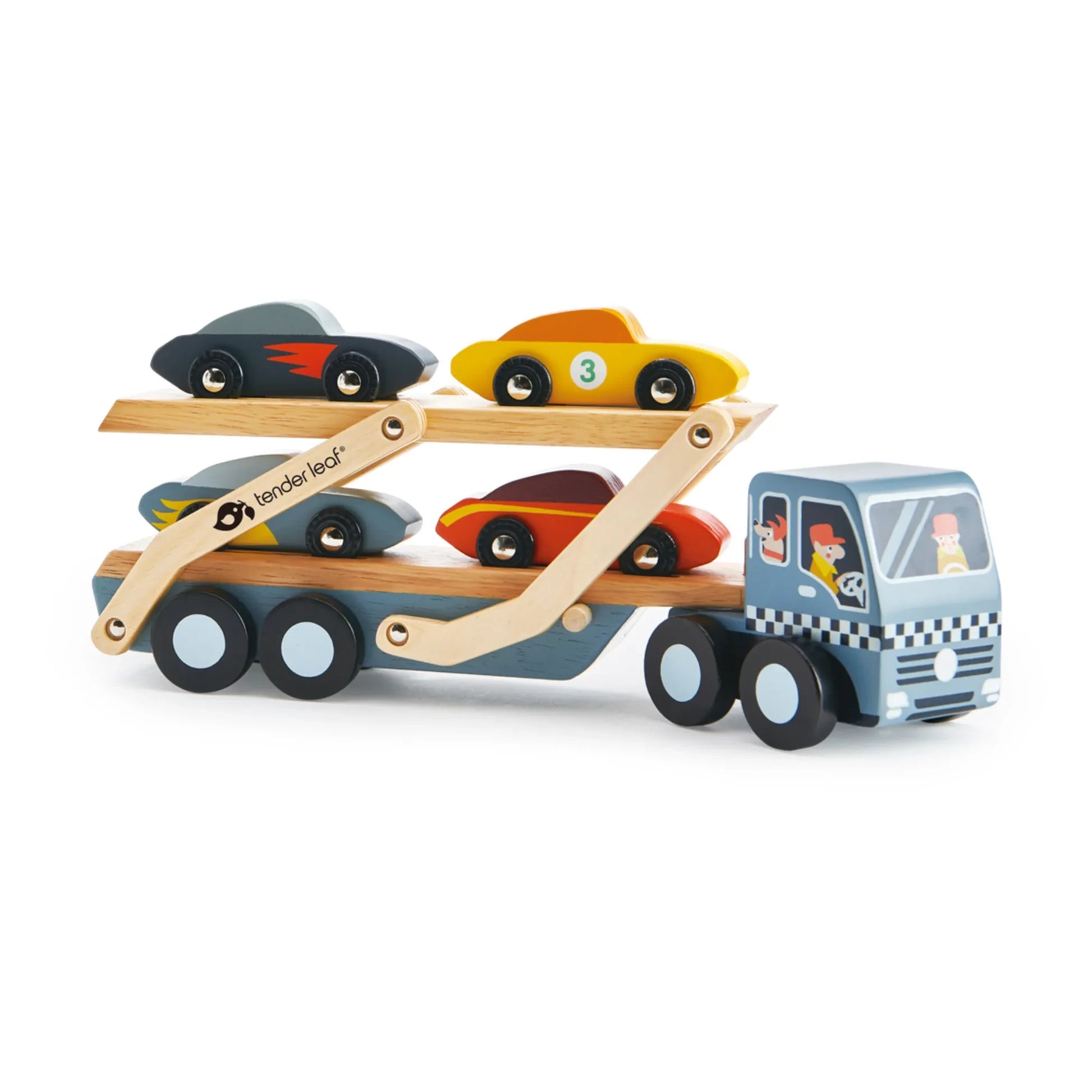 Tender Leaf Toys - Wooden Car Transporter