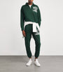 Polo Ralph Lauren Green Cotton-Blend Quarter-Zip Logo Sweatshirt