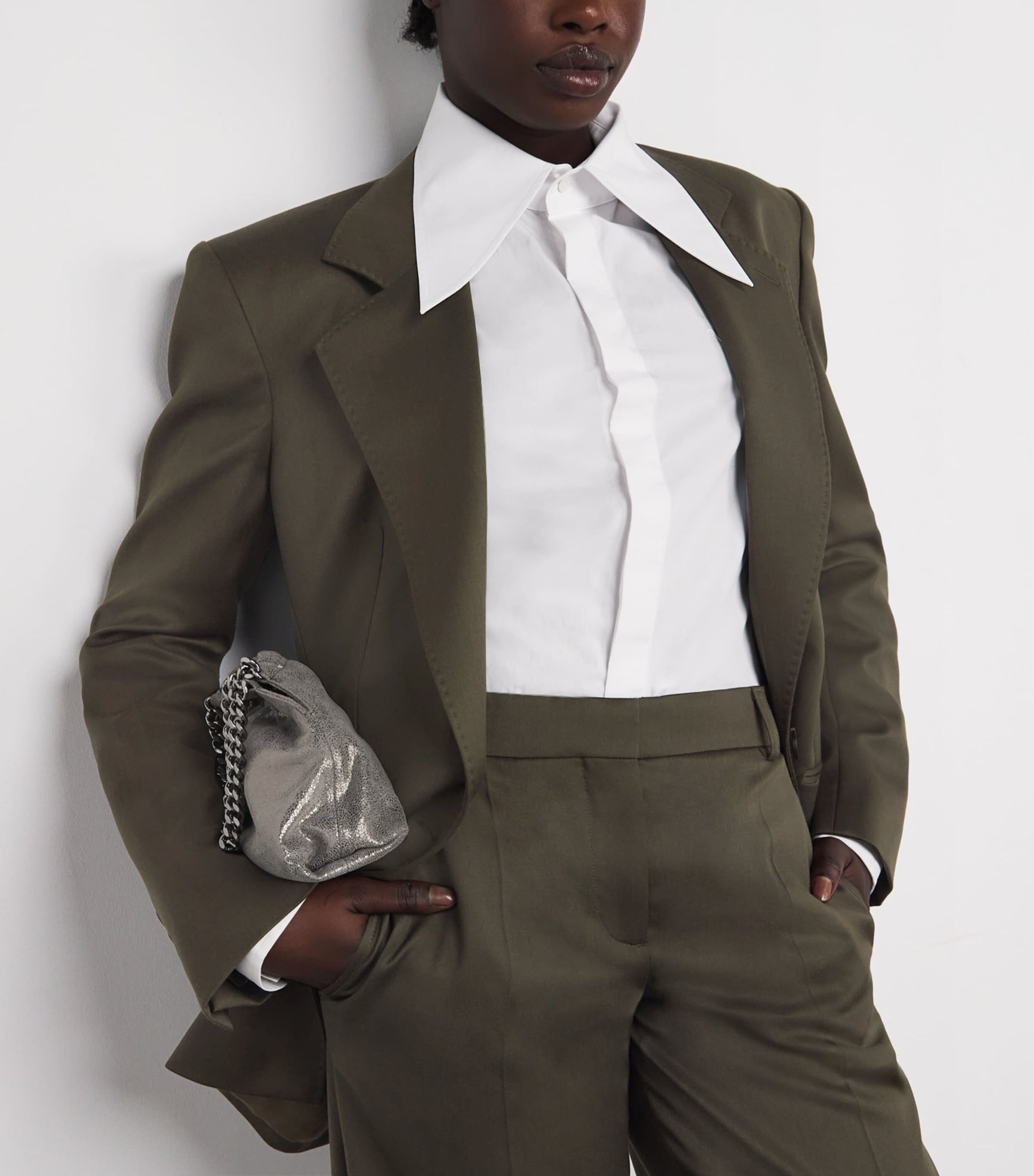 Stella McCartney Green Wool Tailored Blazer