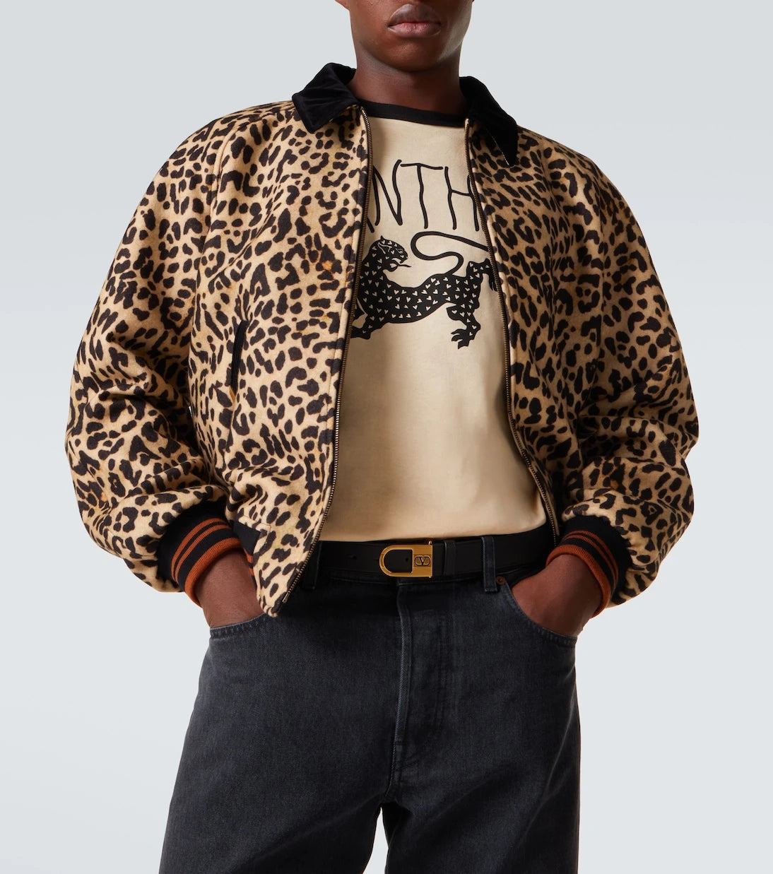 Valentino - Printed cotton jersey T-shirt