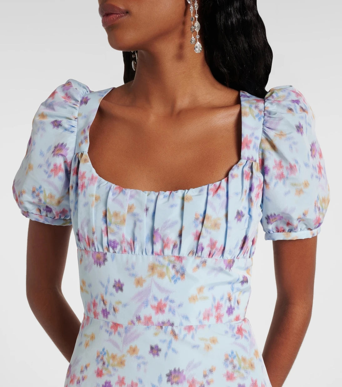 Markarian - Elora floral ikat midi dress