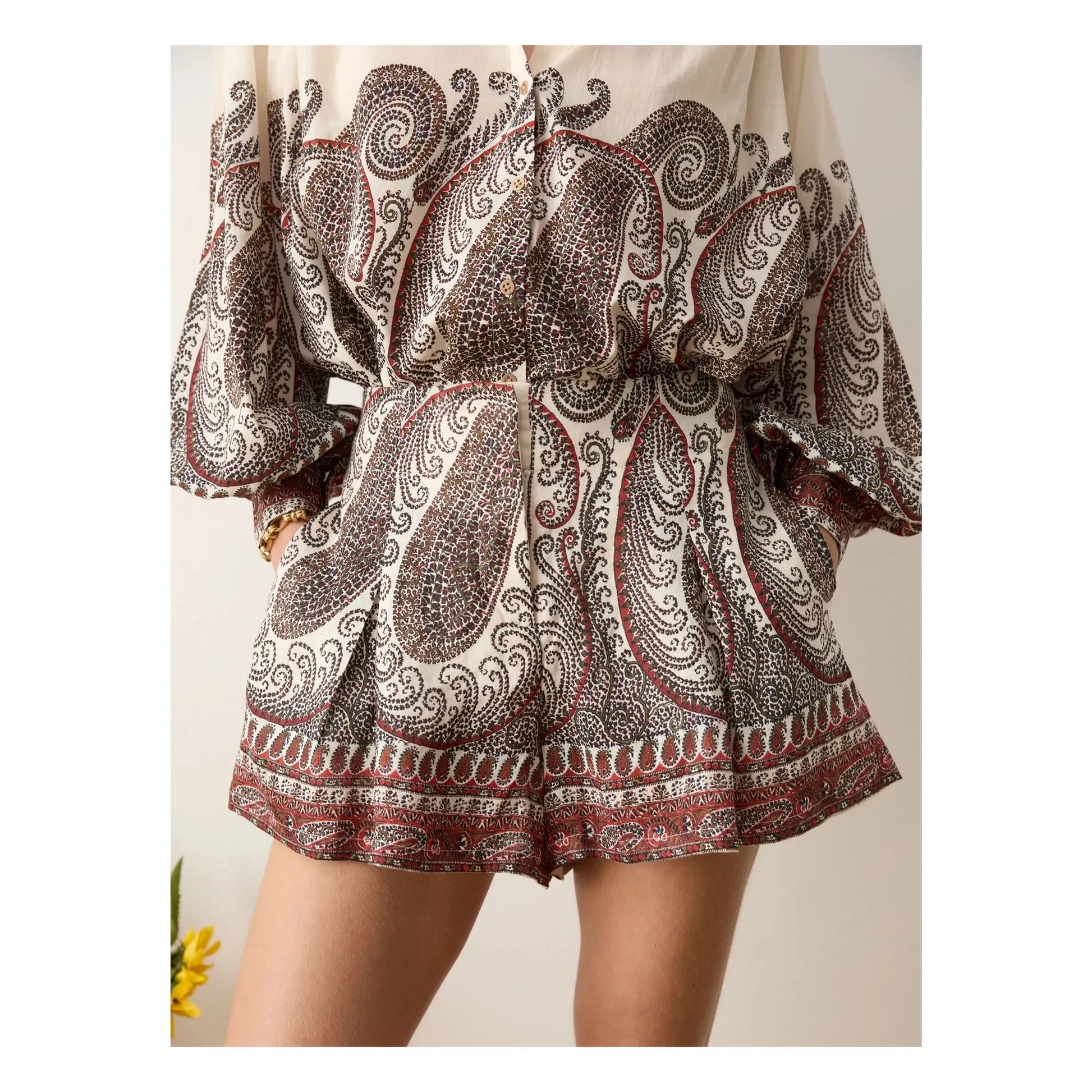 Boteh - Cassia Linen shorts | Taupe brown