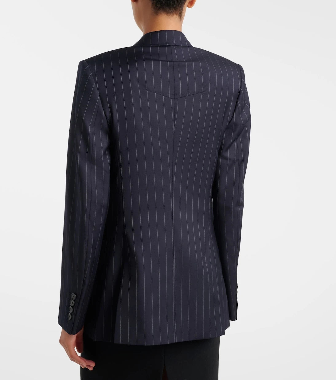Givenchy - Pinstripe double-breasted wool blazer