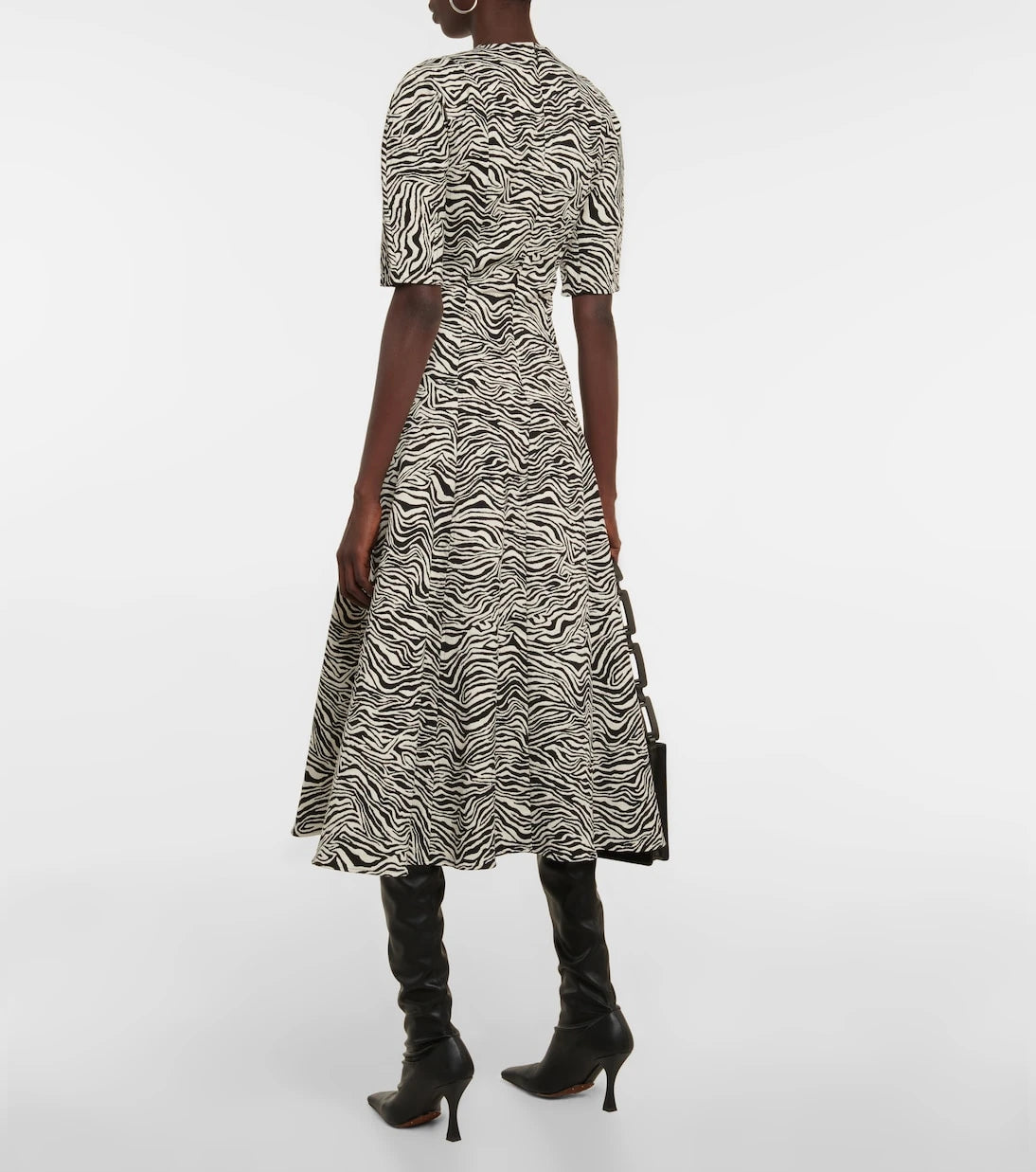 Proenza Schouler - Zebra jacquard midi dress
