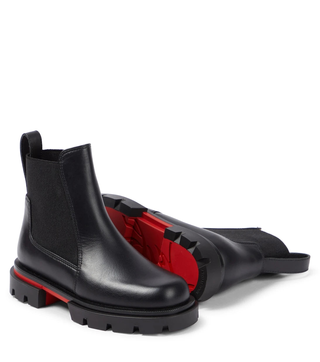Christian Louboutin Kids - حذاء الكاحل Marchacroche الجلدي