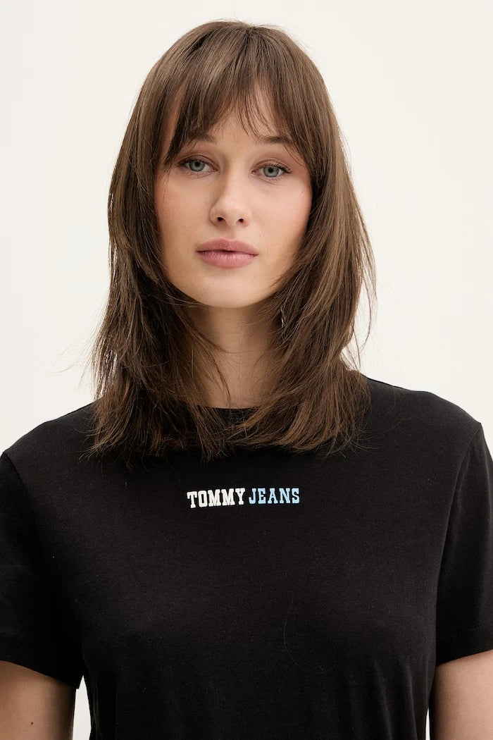 Tommy Jeans kadın pamuklu tişört