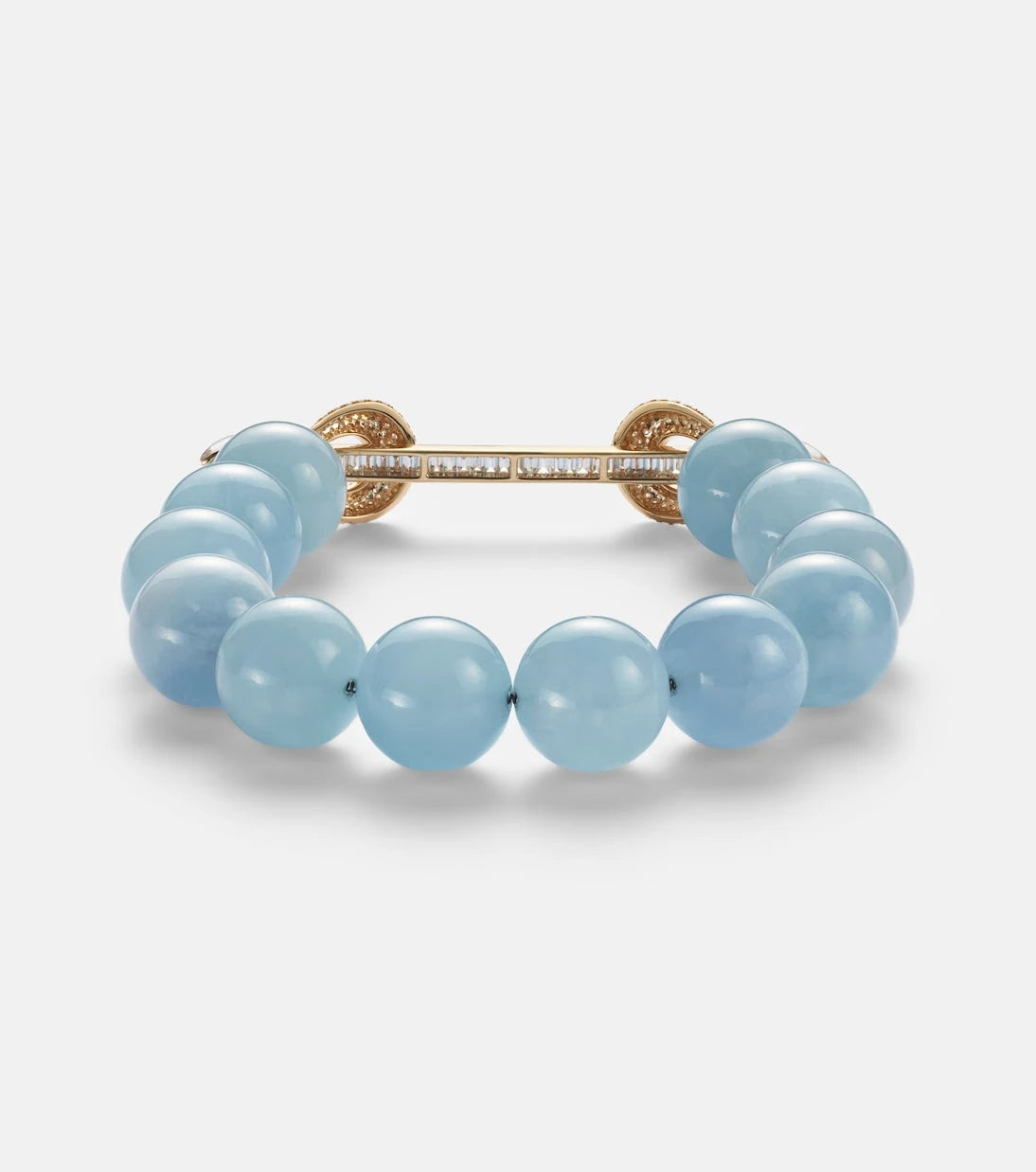 Ananya - Chakra 18kt gold beaded bracelet with gemstones