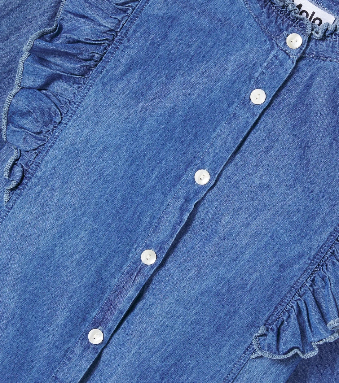 Molo - Raphaella ruffled denim shirt