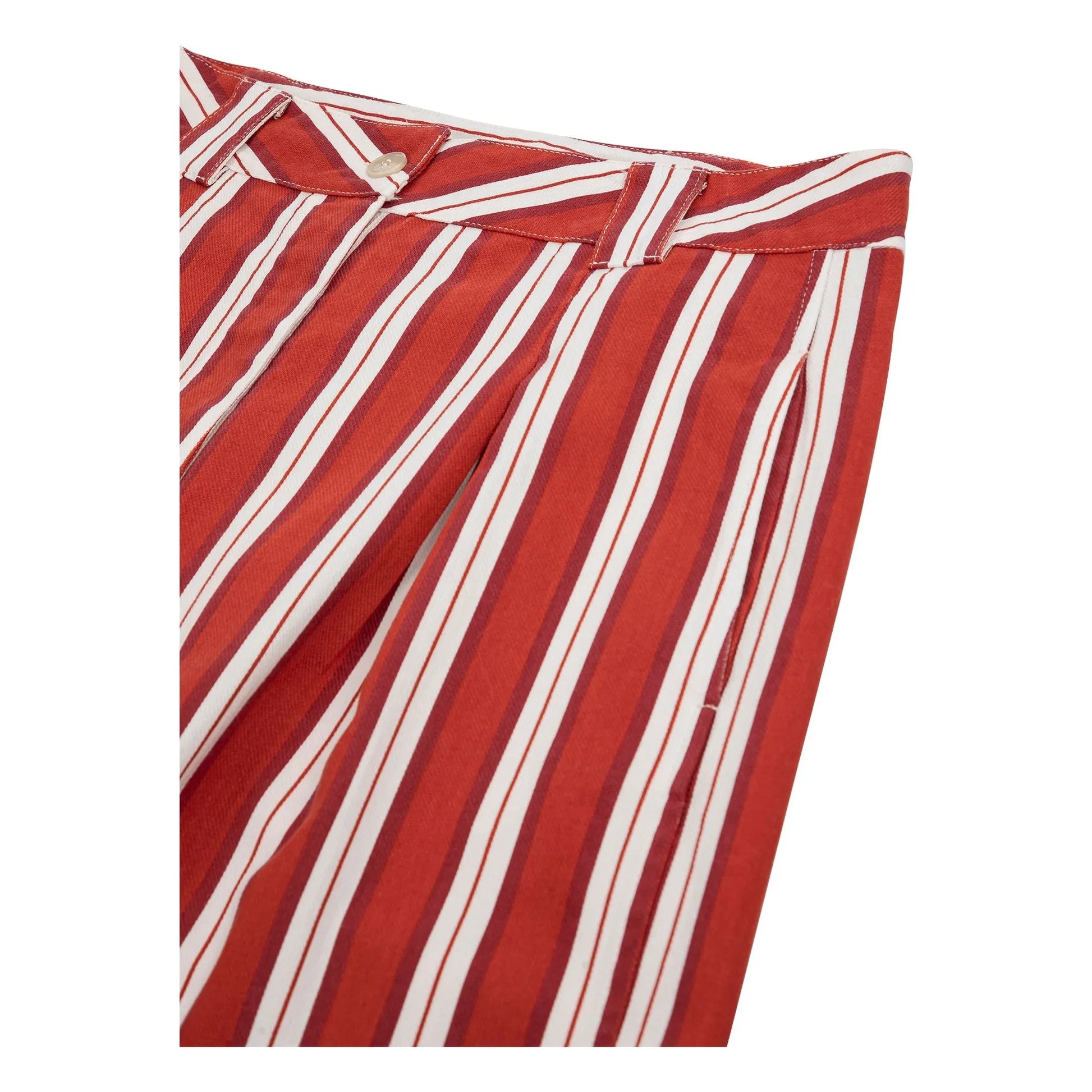 Bobo Choses - Cotton Stripe Pants | Red