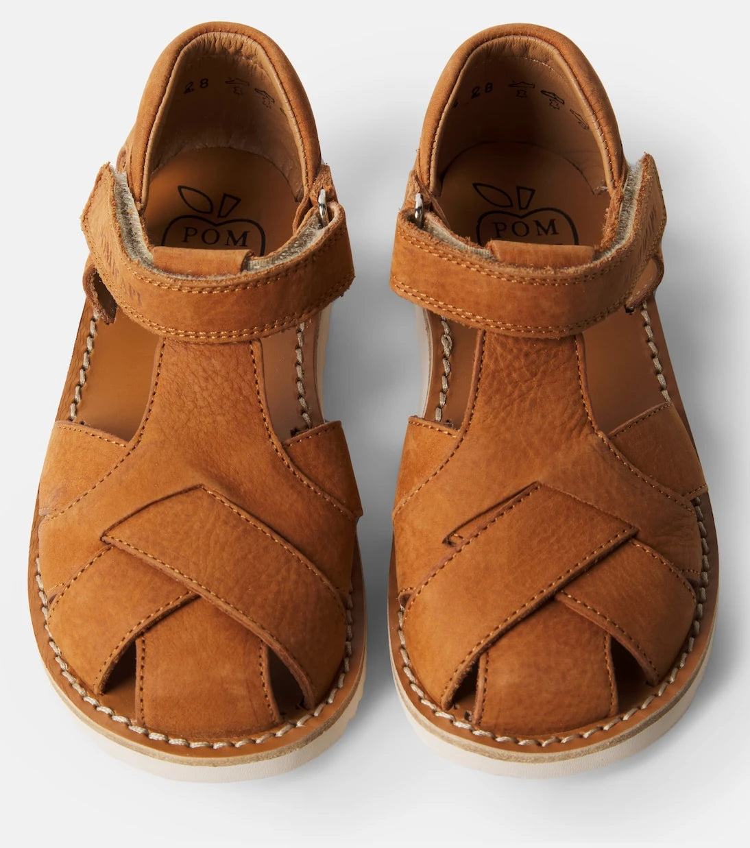 Pom d'Api - Waff Cross leather sandals