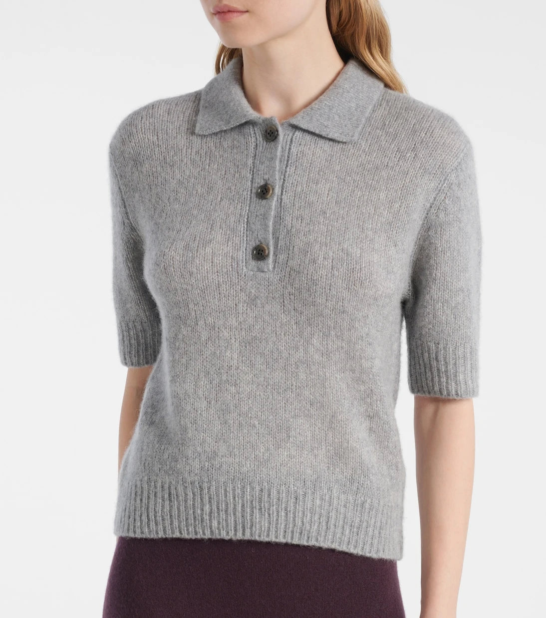 Lisa Yang - Masy cashmere and silk polo shirt