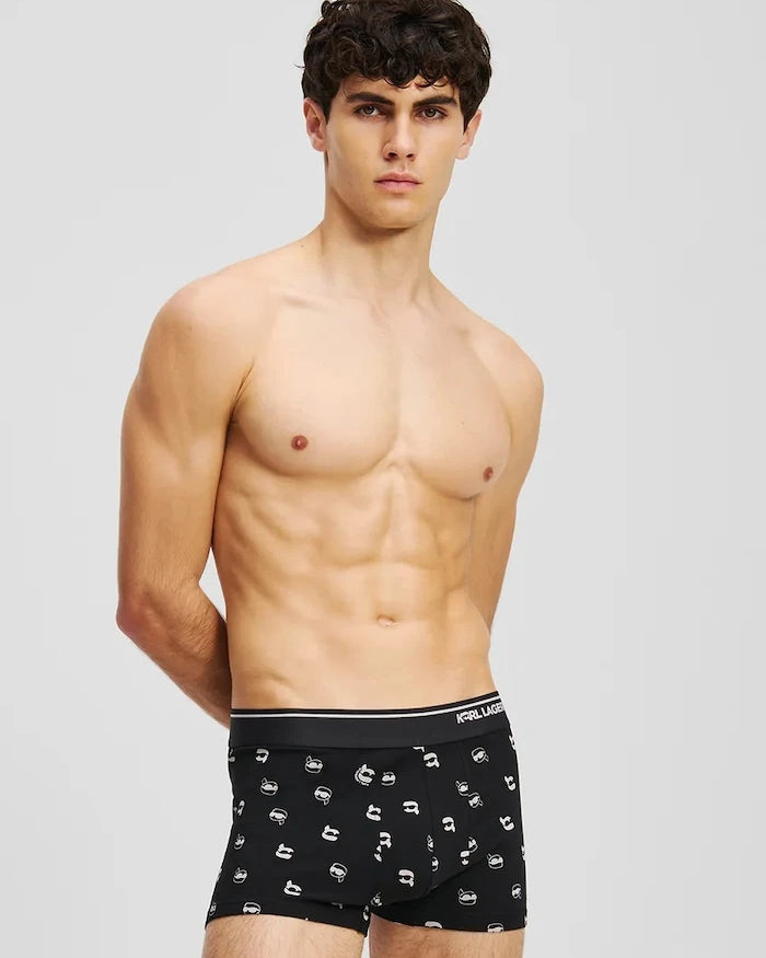 Karl Lagerfeld erkek pamuk ve elastan boxer 3'lü