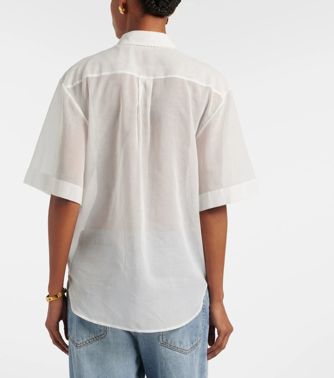 Róhe - Embroidered cotton muslin top