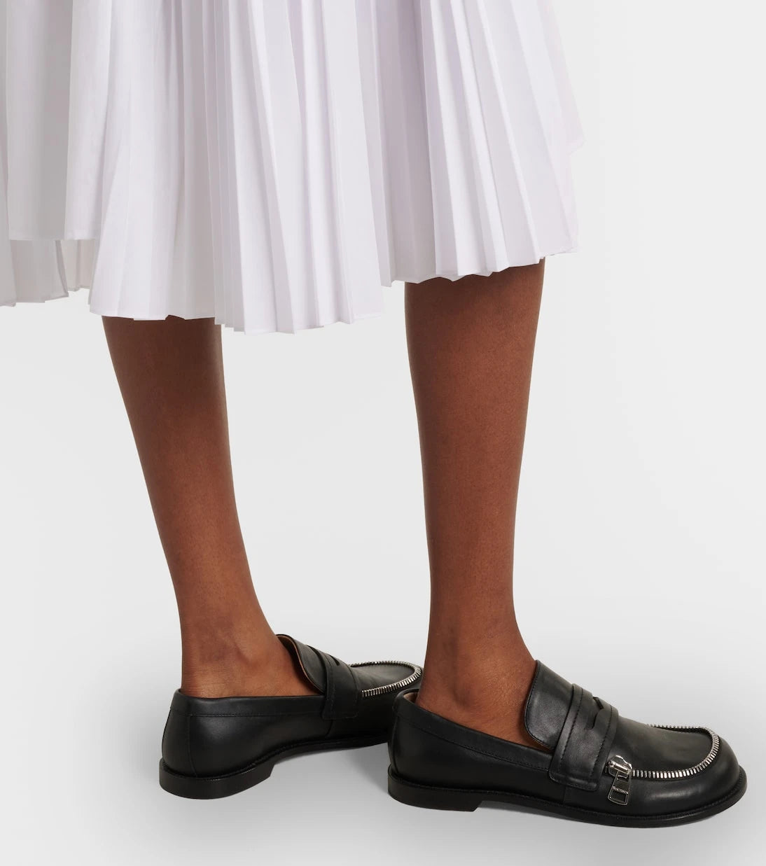 Sacai - Layered turtleneck midi dress