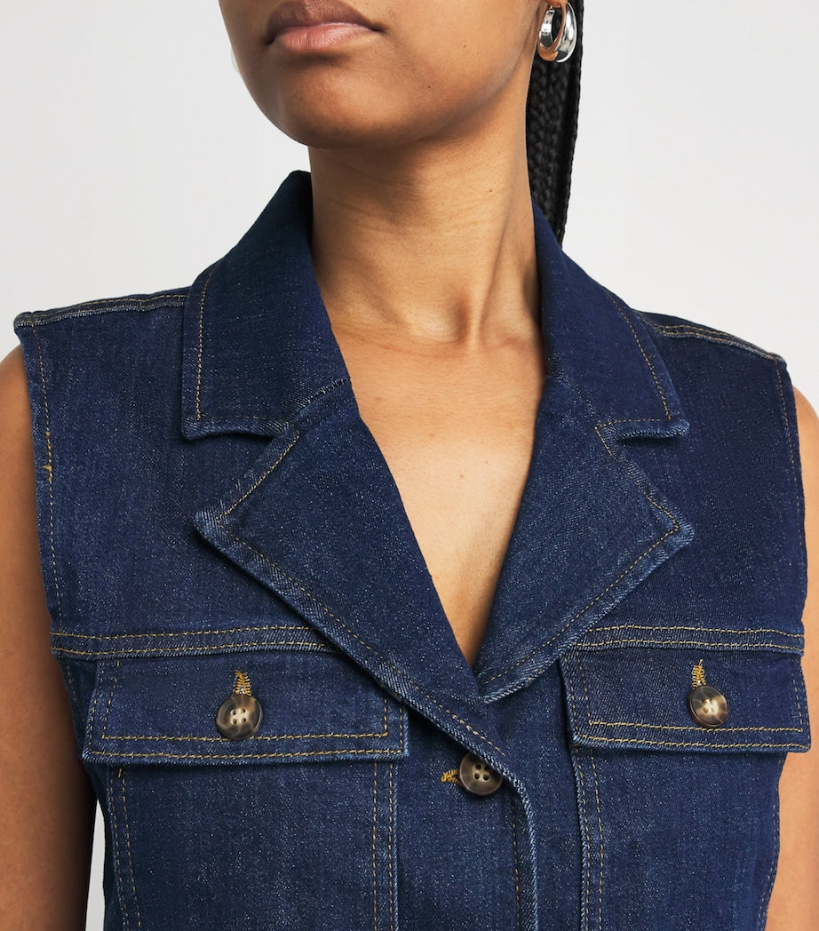 Navy Denim Andria Mini Dress