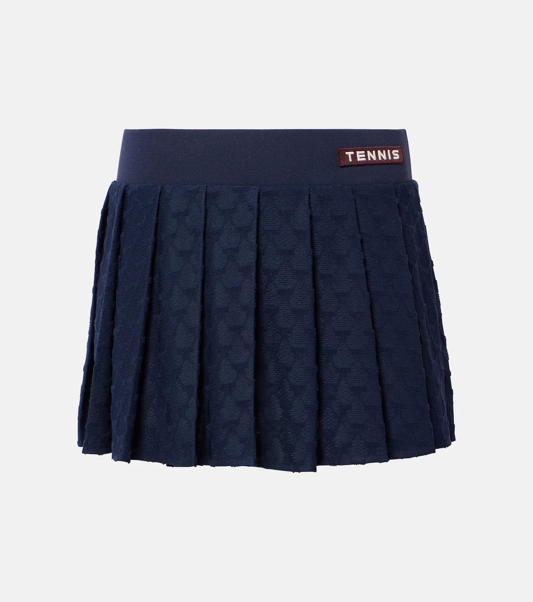 Tory Burch - Pleated terry jacquard miniskirt