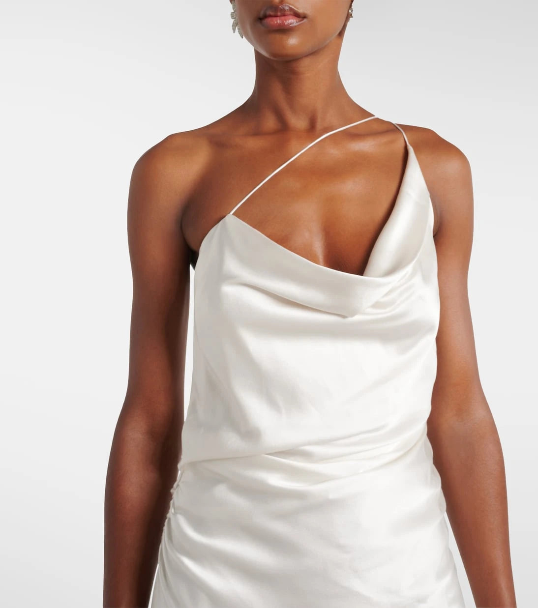 The Sei - One-shoulder silk satin gown